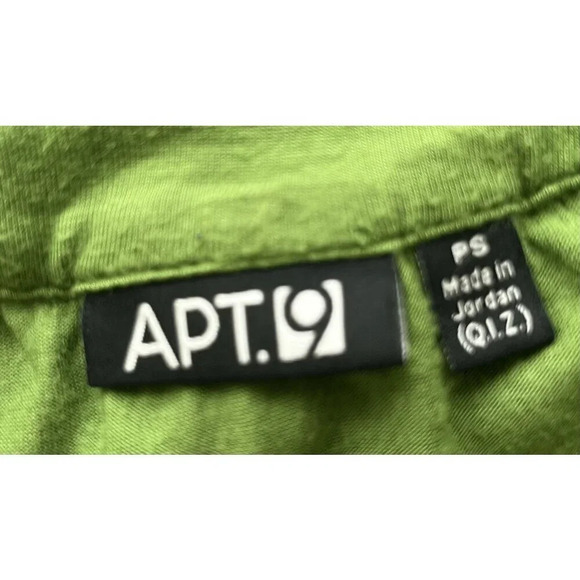 APT 9 Citrine Green Embellished Tank Top Petite Small - Picture 4 of 4